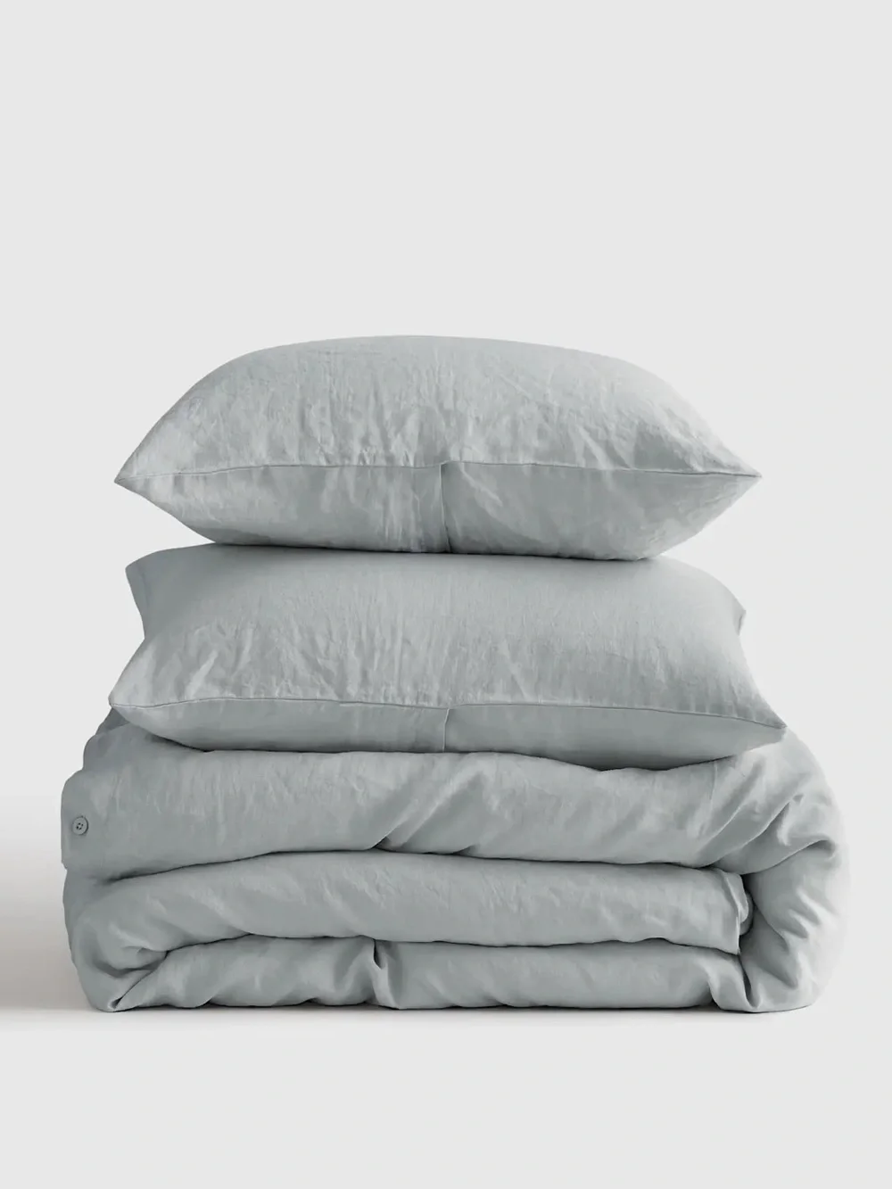 Quince 100% European Linen Duvet Cover Set Mist Full/Queen NWT